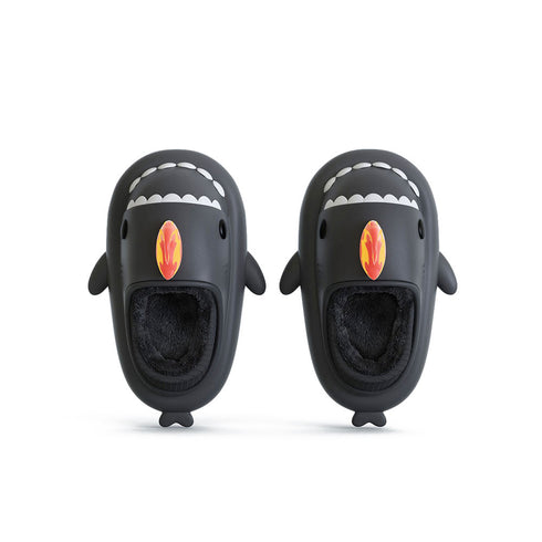 Sharkicks Basic - Hiver, Chaussons Requins Kaiju de Feu, Talon Couvert
